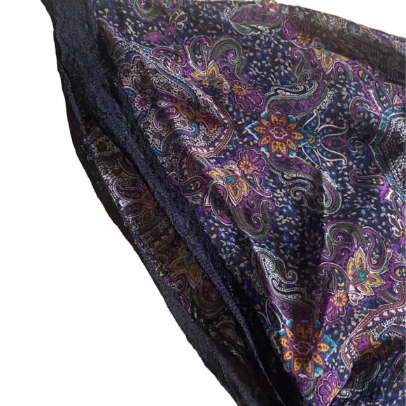 Xhilaration Womens Paisley Mini Dress-Black/Multicolor-Size Small-GUC - Picture 4 of 12